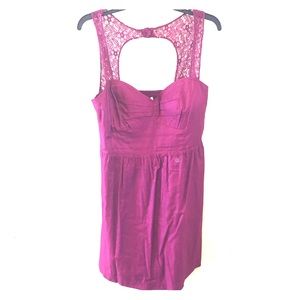 NWOT Magenta American Eagle Lace Back Dress